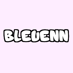 Coloring page first name BLEUENN