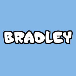 Coloring page first name BRADLEY
