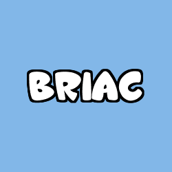 Coloring page first name BRIAC