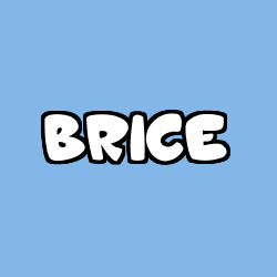 Coloring page first name BRICE