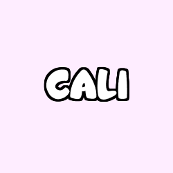 Coloring page first name CALI