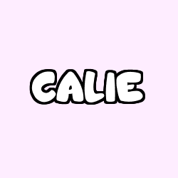 Coloring page first name CALIE
