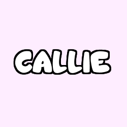 Coloring page first name CALLIE