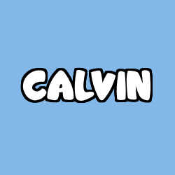 Coloring page first name CALVIN