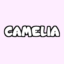 Coloring page first name CAMELIA