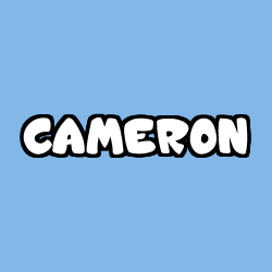 Coloring page first name CAMERON