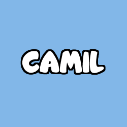 Coloring page first name CAMIL