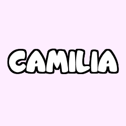 Coloring page first name CAMILIA