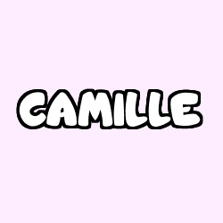 Coloring page first name CAMILLE