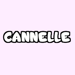 Coloring page first name CANNELLE