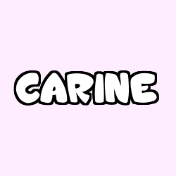 Coloring page first name CARINE