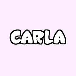 Coloring page first name CARLA