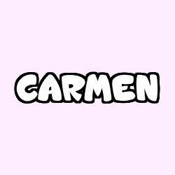 Coloring page first name CARMEN