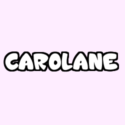 Coloring page first name CAROLANE