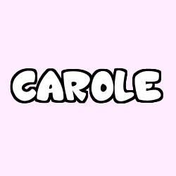 Coloring page first name CAROLE
