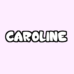 Coloring page first name CAROLINE