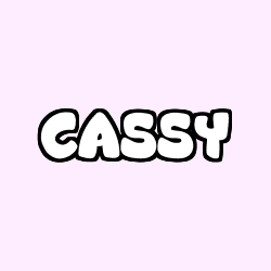 Coloring page first name CASSY
