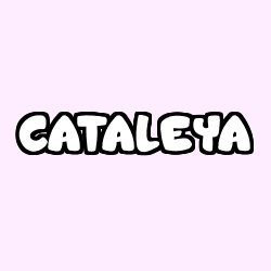 Coloring page first name CATALEYA