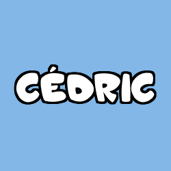 Coloring page first name CÉDRIC