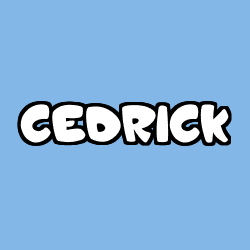 Coloring page first name CEDRICK