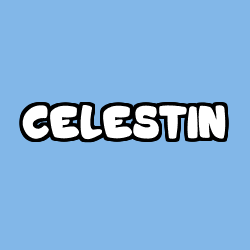 Coloring page first name CELESTIN