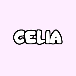 Coloring page first name CELIA