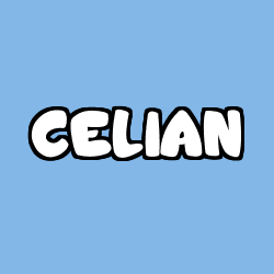 Coloring page first name CELIAN