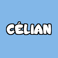 Coloring page first name CÉLIAN