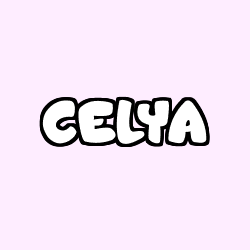 Coloring page first name CELYA