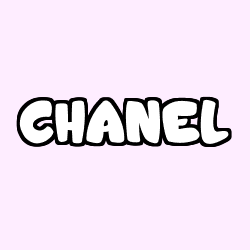 Coloring page first name CHANEL