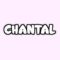 Coloring page first name CHANTAL