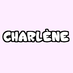 Coloring page first name CHARLÈNE