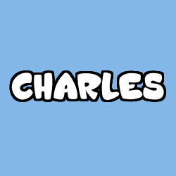 Coloring page first name CHARLES