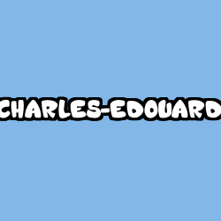 Coloring page first name CHARLES-EDOUARD