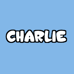 Coloring page first name CHARLIE