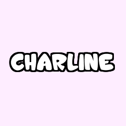 Coloring page first name CHARLINE