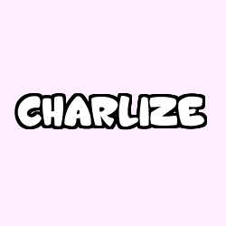 Coloring page first name CHARLIZE