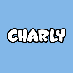 Coloring page first name CHARLY