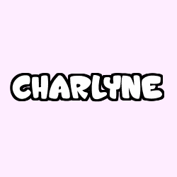 Coloring page first name CHARLYNE