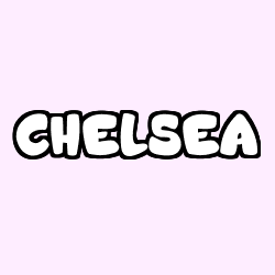 Coloring page first name CHELSEA