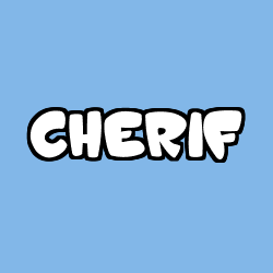 Coloring page first name CHERIF