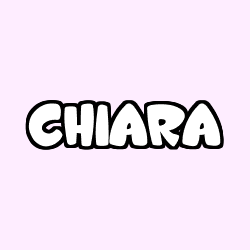 Coloring page first name CHIARA