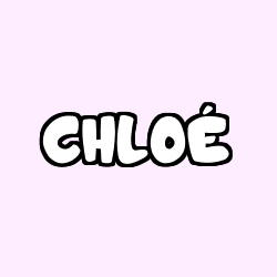 Coloring page first name CHLOÉ