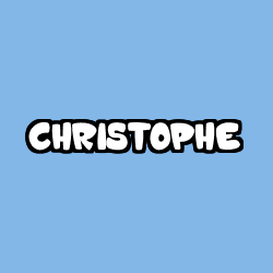 Coloring page first name CHRISTOPHE