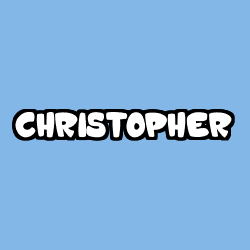 Coloring page first name CHRISTOPHER
