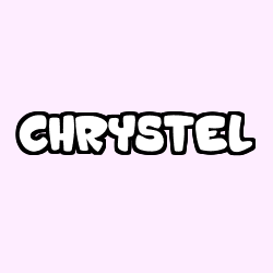 Coloring page first name CHRYSTEL