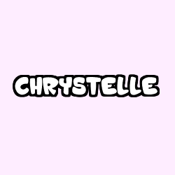 Coloring page first name CHRYSTELLE