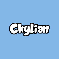 Coloring page first name Ckylian