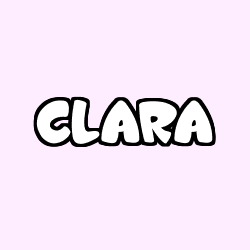 Coloring page first name CLARA