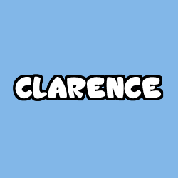 Coloring page first name CLARENCE